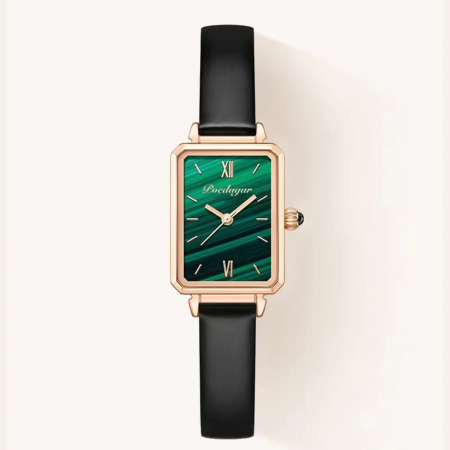 Ceasuri dama - Ceas de mana dama Poedagar Luxury Fashion Elegant Casual Piele Verde
