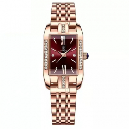 Ceasuri dama - Ceas de mana dama Poedagar Quartz Elegant Luxury Casual Fashion Otel Argintiu Auriu Visiniu