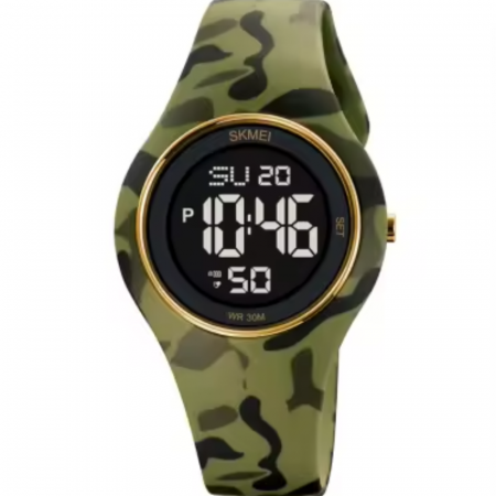 Ceasuri barbatesti - Ceas de mana barbatesc Skmei Casual Sport Fashion Digital Alarma Cronometru Camuflaj
