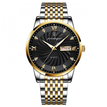 Ceasuri barbatesti - Ceas barbatesc Poedagar Quartz Indici luminosi Otel Analog