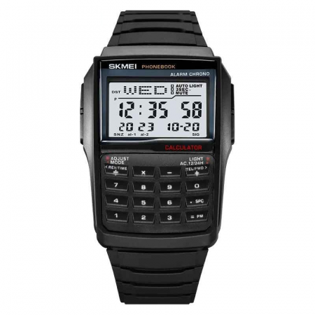 Ceas Digital Bărbătesc SKMEI 2255 – Sport, Dual Time, Cronometru, Agenda Telefonică, Casual, Afișaj LED [0]