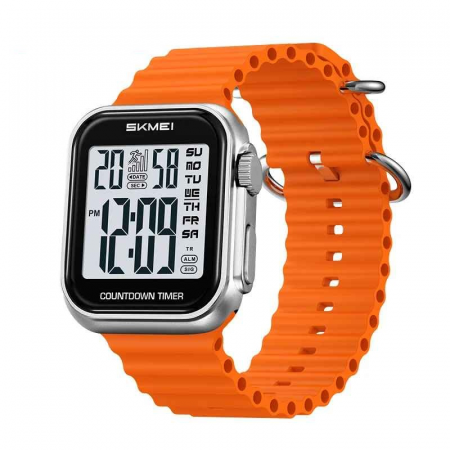 Ceas Digital Bărbătesc SKMEI 2269 – Sport, Dual Time, Cronometru, Afișaj LED, Waterproof 3ATM, Design Modern Rectangular [0]