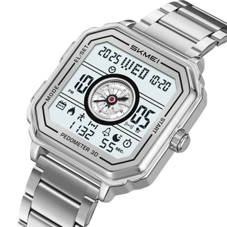 Ceas Digital Multifuncțional SKMEI 2507 Auriu – Pedometru, Countdown și Dual Time [1]