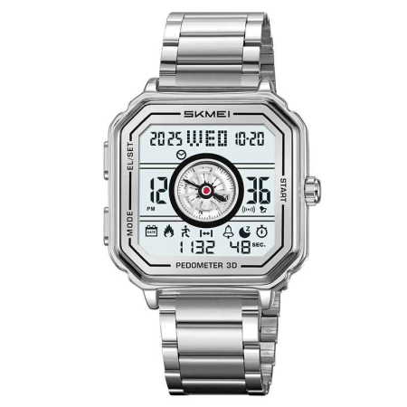 Modele noi - Ceas Digital Multifuncțional SKMEI 2507 Auriu – Pedometru, Countdown și Dual Time