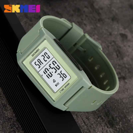 Ceas Digital SKMEI 2321 Verde Sage – Design Minimalist, Waterproof 50M [1]