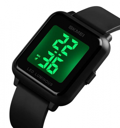 Ceas digital Skmei Unisex Lumina de fundal Afisare data Casual Negru [6]