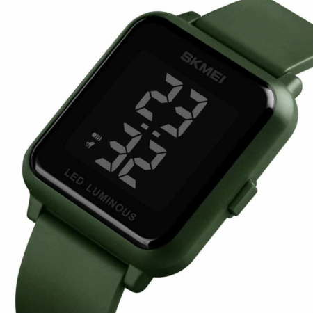 Ceas digital Skmei Unisex Lumina de fundal Afisare data Casual Verde [2]