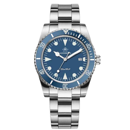 Ceasuri barbatesti - Ceas Diver AD2068 Quartz Japonez 39mm – Otel 316L, Bezel Ceramic, 200M Waterproof, Sticla K1 Antireflex