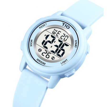 Ceas copii Tio Digital Cronometru Alarma Lumina fundal Confortabil Silicon Casual [4]