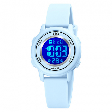 Ceas copii Tio Digital Cronometru Alarma Lumina fundal Confortabil Silicon Casual [3]