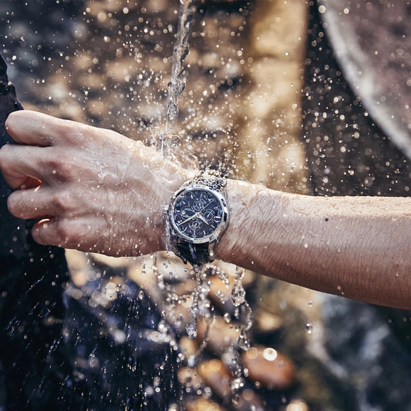 Ceas Mecanic Automatic Carnival Luxury Business Curea din piele [8]