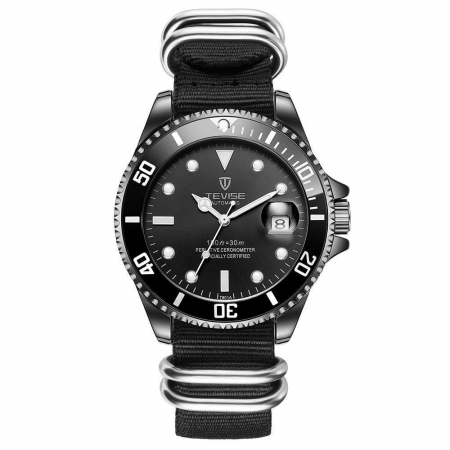 Modele noi - Ceas mecanic automatic Tevise Curea Nylon Analog Barbatesc
