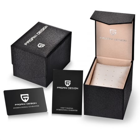 Ceas mecanic Pagani Design PD-1752, Seagull ST16, 36mm, afișaj zi și dată, oțel inoxidabil, rezistență 100m [5]