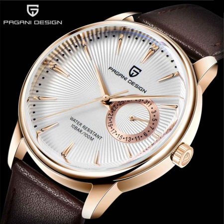 Ceas PAGANI DESIGN PD-1654 Gold White, Quartz VH65, Safir AR, 40mm, 100M [1]