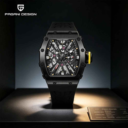 Ceas PAGANI DESIGN PD-1738 Full Black, Quartz VH65, Safir AR, 42mm, 50M [2]