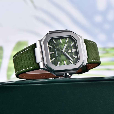 Ceas PAGANI DESIGN PD-YS019 Green, VH31 Quartz, Safir, Bezel Ceramic, 37mm, 50M [4]