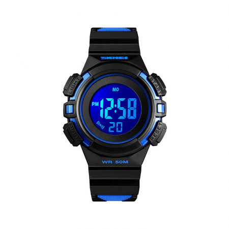 Ceasuri copii - Ceas Skmei pentru copii Sport Digital Cronometru Alarma Data Albastru