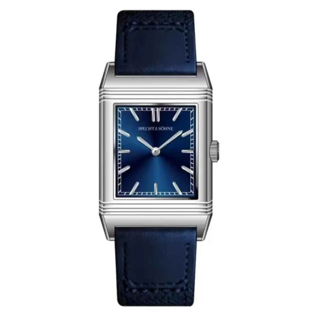 Ceasuri barbatesti - Ceas quartz Specht & Söhne SP0028 pătrat 24.4mm, Ronda 751, ultra-subțire, oțel inoxidabil 316L, curea piele