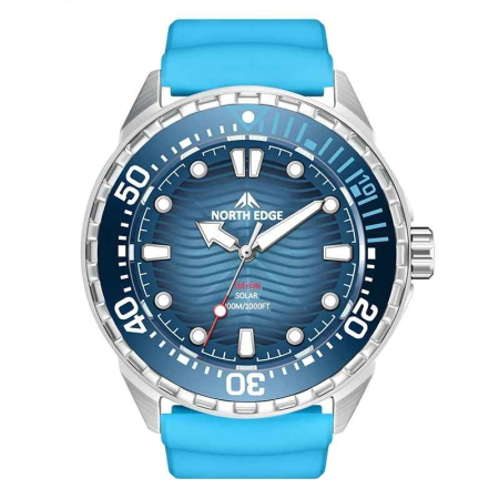 Modele noi - Ceas scufundări NORTH EDGE TRITON, Solar Powered, Quartz, carcasă oțel inoxidabil 316L, geam mineral întărit, 300M waterproof