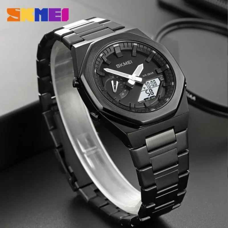 Ceas SKMEI 1816 Negru pentru Bărbați – Model Analog Digital cu LED, Alarmă și Cronometru [1]