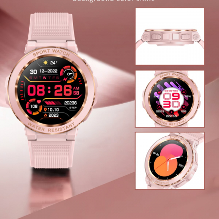 Ceas smartwatch dama TIO® Sport Apeluri Bluetooth Fitness Tracker Monitorizare sanatate  Rezistenta la apa IP68 [8]