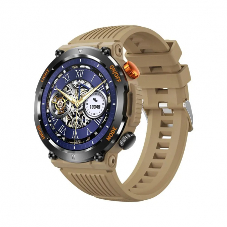 Ceas Smartwatch, Tio® Militar, Fitness, Calorii, Sport, LED Lanterna 1.46'' HD, Apeluri Bluetooth, Busola GPS [2]