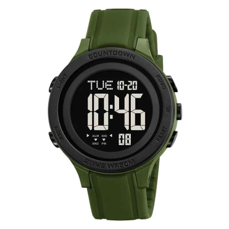 Modele noi - Ceas Sport Digital SKMEI 2468, Rezistent la Apă 5ATM, Alarmă, Cronometru, Iluminare LED