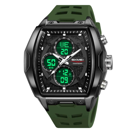Modele noi - Ceas Sport Digital SKMEI 2601 pentru Bărbați – Waterproof 50M, Cronometru, Alarmă, Dual Time, LED