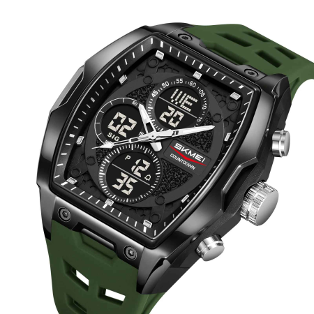 Ceas Sport Digital SKMEI 2601 pentru Bărbați – Waterproof 50M, Cronometru, Alarmă, Dual Time, LED [2]