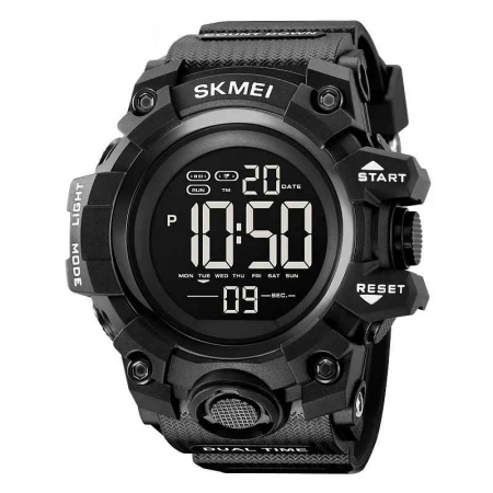 Modele noi - Ceas Sport Militar Digital SKMEI 2140 – Afișaj LED, Cronometru, Alarmă, Rezistent la Apă 5ATM, Design Masculin Robust