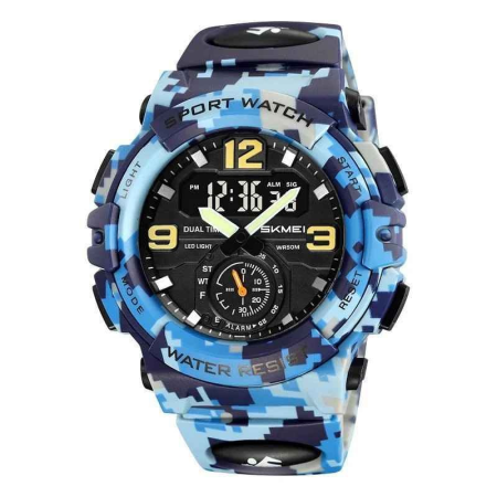 Modele noi - Ceas sport SKMEI 2341 digital, rezistent la apă 50M, cronometru, alarmă, iluminare LED
