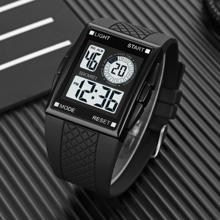 Ceas sport Skmei Digital Casual Electronic Alarma Cronometru Negru [1]
