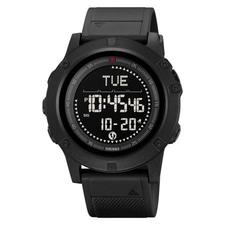 Modele noi - Ceas Sport Tactical SKMEI 2639 Negru – Digital, Outdoor, cu Busolă și Pedometru