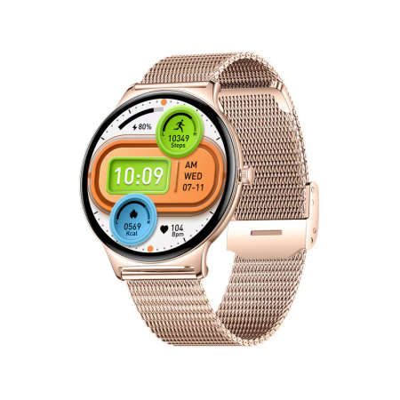 Smartwatch - COLMI V89 Rose Gold – Smartwatch Elegant 1.43” AMOLED, Ultra Subțire 7.9mm, Bluetooth 5.2, Monitorizare Sănătate & Sport, IP67 Waterproof