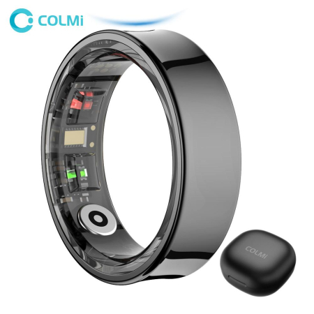 Inel Inteligent COLMI R09 Black, Smart Ring, Monitorizare Puls, SpO2, Somn, Bluetooth 5.2, 5ATM [3]
