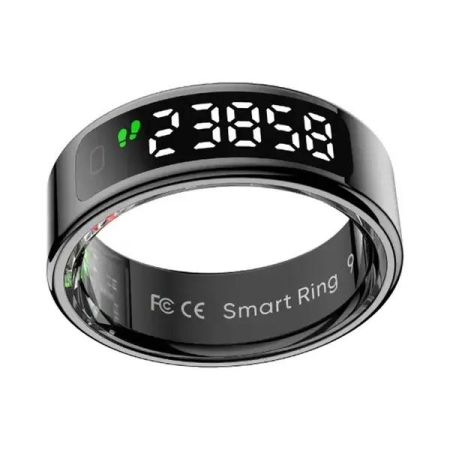 Inel Inteligent COLMI R12 Black cu Afișaj Digital, Monitorizare Puls, SpO2, Somn, Bluetooth 5.2 [5]