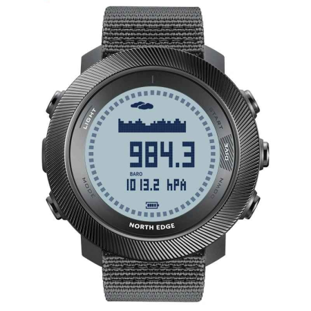Smartwatch - NORTH EDGE APACHE-D – Ceas inteligent sport pentru scufundări, altimetru, barometru, busolă, pedometru, calorii, rezistent 10ATM