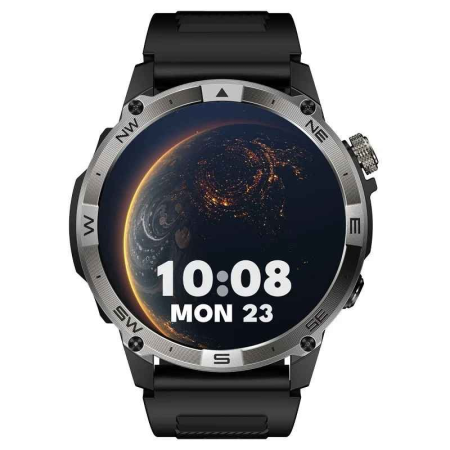 Smartwatch - NORTH EDGE HK08 Smartwatch GPS 1.43'' AMOLED, Bluetooth Call, Altimetru, Barometru, Compas, Monitorizare Puls, Oxigen, Somn, 7 Zile Baterie, Fitbeing App