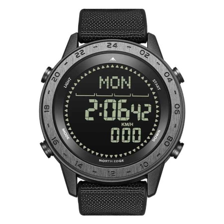 Ceasuri barbatesti - NORTH EDGE TANK 3 Ceas Digital Sport Militar Bărbați, Pedometer, Calorii, Compas, Alarmă, 50M Rezistent la Apă, Outdoor