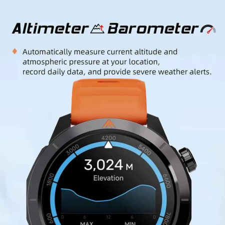 NORTH EDGE X-TREK 2 – Ceas inteligent sport cu GPS multi-satelit, ecran AMOLED 1.43”, apeluri prin Bluetooth și 60+ moduri sport [3]