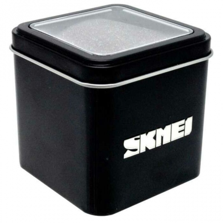 Skmei Ceas barbatesc Craniu Auriu Quartz Analogic Otel Negru [2]