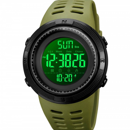 Skmei Ceas barbatesc Sport 5 ATM Cronometru Digital Verde [1]