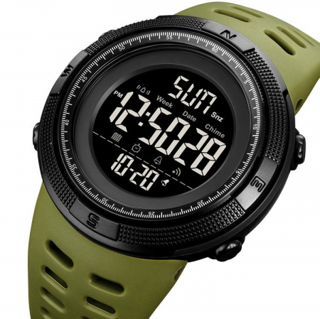 Skmei Ceas barbatesc Sport 5 ATM Cronometru Digital Verde [2]