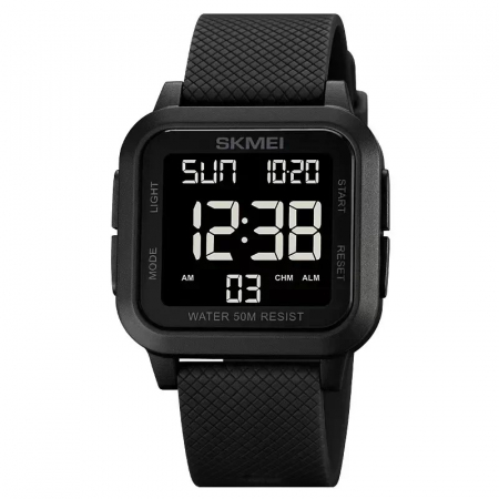 Ceasuri barbatesti - Skmei Ceas sport casual digital barbatesc Led negru