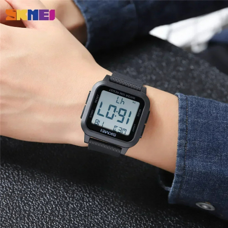 Skmei Ceas sport casual digital barbatesc Led negru [2]