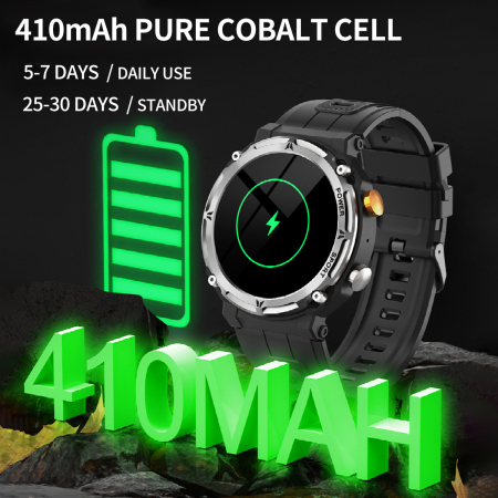 Smartwatch barbati Tio®, 1.32 inch, apel bluetooth HD, multi sport, monitorizare ritm cardiac multi point, tensiune arteriala, oxigen sange, difuzor, notificari, carcasa metalica, IP68 [5]