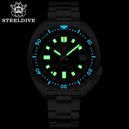 Steeldive SD1970 Ceas Scufundări Bărbați 200M, Sapphire Glass, Bezel Ceramic, Automat NH35, 44MM [3]