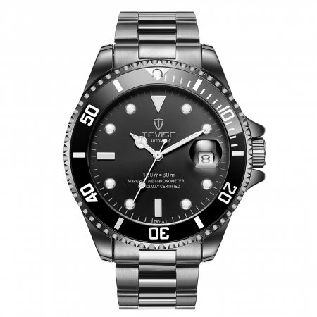 Ceasuri barbatesti - Tevise Ceas barbatesc de mana Mecanic Automatic Elegant Luxury Negru