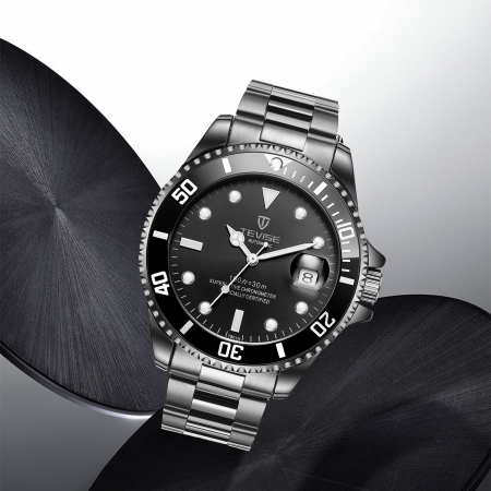 Tevise Ceas barbatesc de mana Mecanic Automatic Elegant Luxury Negru [3]