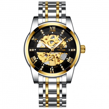 Ceasuri barbatesti - Tevise Ceas barbatesc de mana Retro Clasic Mecanic Automatic Fashion Luxury Skeleton